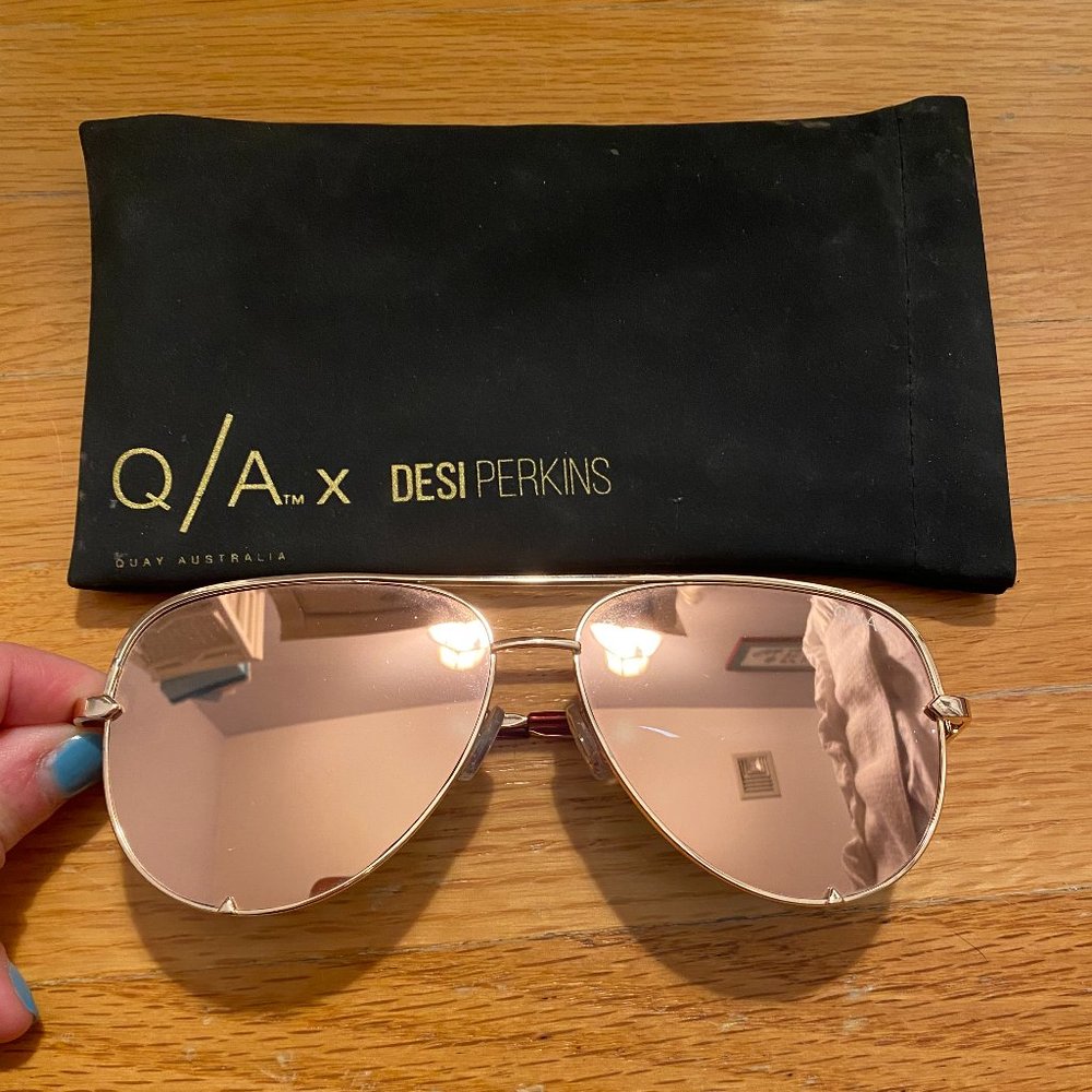 Quay x Desi High Key Rose gold